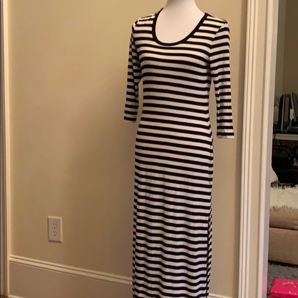 Micheal Kors striped maxi dress